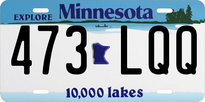 MN license plate 473LQQ