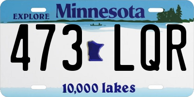 MN license plate 473LQR
