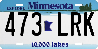 MN license plate 473LRK
