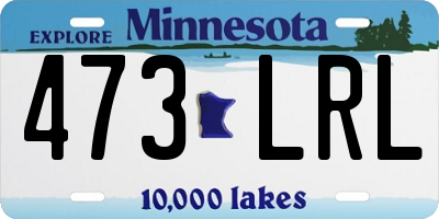 MN license plate 473LRL