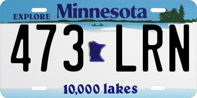 MN license plate 473LRN