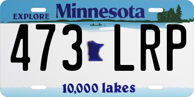 MN license plate 473LRP