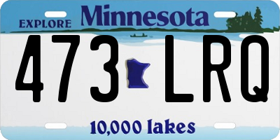 MN license plate 473LRQ