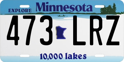 MN license plate 473LRZ