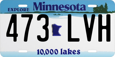 MN license plate 473LVH