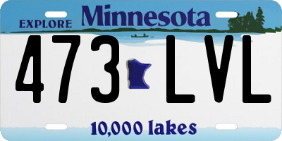 MN license plate 473LVL