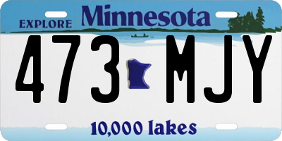 MN license plate 473MJY