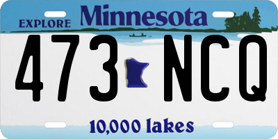 MN license plate 473NCQ