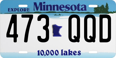 MN license plate 473QQD