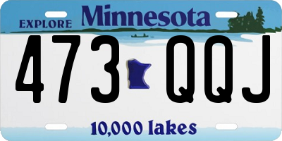 MN license plate 473QQJ