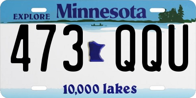 MN license plate 473QQU