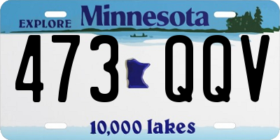 MN license plate 473QQV
