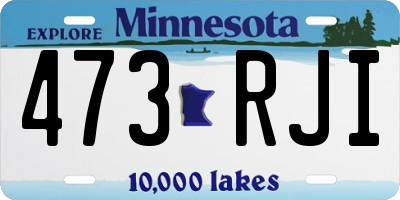 MN license plate 473RJI