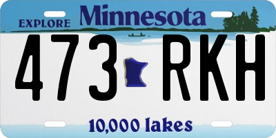MN license plate 473RKH