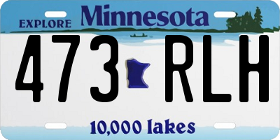 MN license plate 473RLH