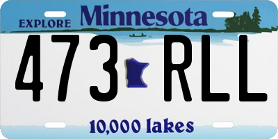 MN license plate 473RLL