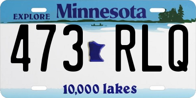 MN license plate 473RLQ