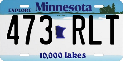 MN license plate 473RLT