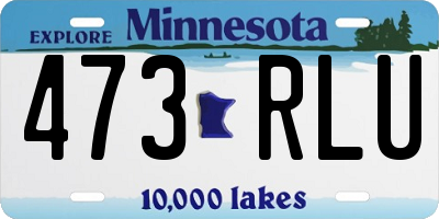 MN license plate 473RLU