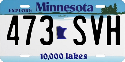 MN license plate 473SVH