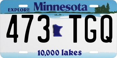 MN license plate 473TGQ
