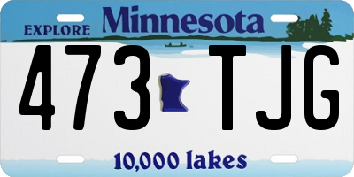 MN license plate 473TJG