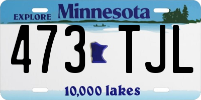 MN license plate 473TJL
