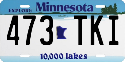 MN license plate 473TKI