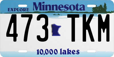 MN license plate 473TKM