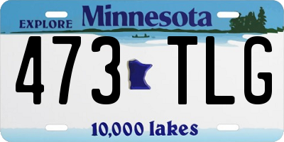 MN license plate 473TLG