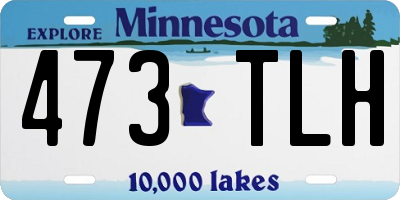 MN license plate 473TLH
