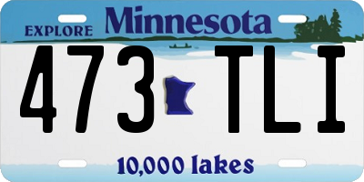 MN license plate 473TLI