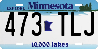 MN license plate 473TLJ