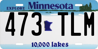 MN license plate 473TLM