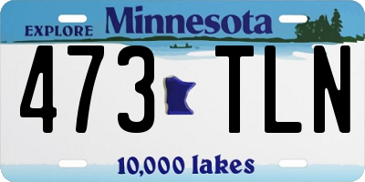 MN license plate 473TLN