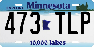 MN license plate 473TLP