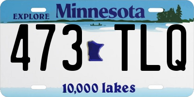 MN license plate 473TLQ