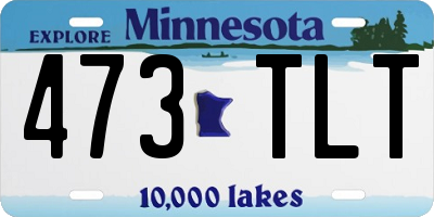 MN license plate 473TLT