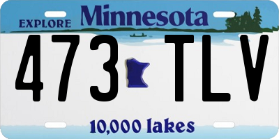 MN license plate 473TLV