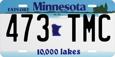 MN license plate 473TMC