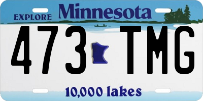MN license plate 473TMG
