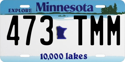 MN license plate 473TMM