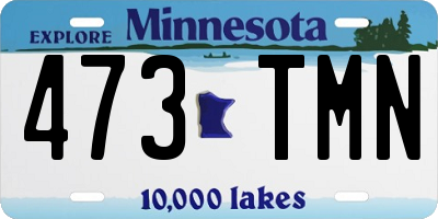 MN license plate 473TMN