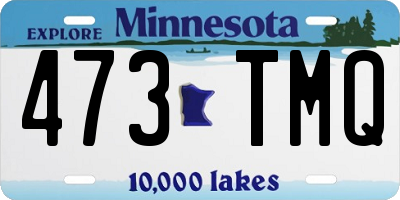 MN license plate 473TMQ