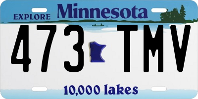 MN license plate 473TMV