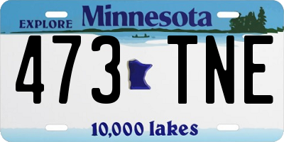 MN license plate 473TNE