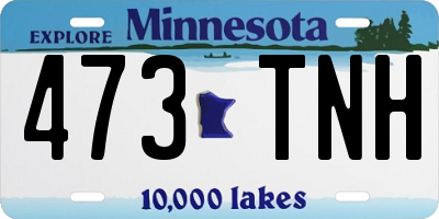 MN license plate 473TNH