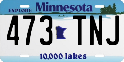 MN license plate 473TNJ