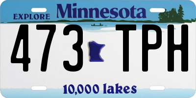 MN license plate 473TPH