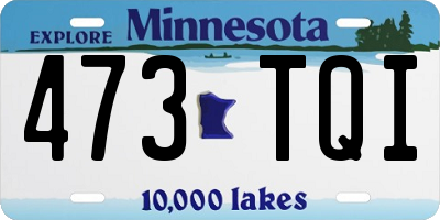 MN license plate 473TQI
